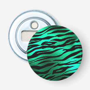 Décapsuleur Vert émeraude Rayure de tigre noir Animal sauvage