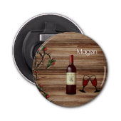 Décapsuleur Vin d'ouverture de bouteille de bouton (Devant)