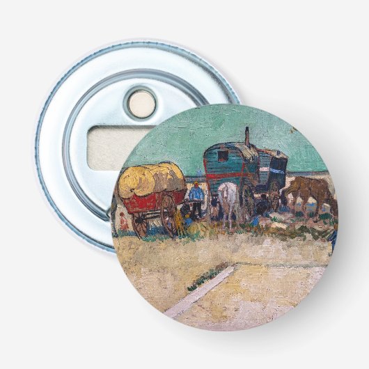 Décapsuleur Vincent van Gogh - Caravanes, camp de gitans près (Devant)