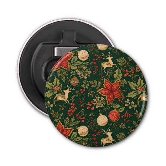 Décapsuleur Vintage Christmas Pattern - Bottle Opener (Devant)