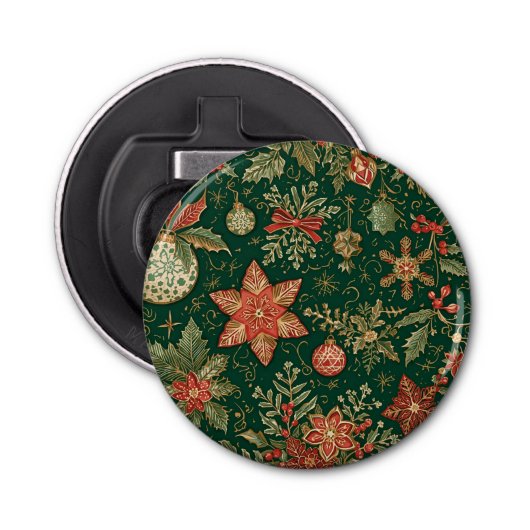 Décapsuleur Vintage Christmas Pattern - Bottle Opener (Devant)