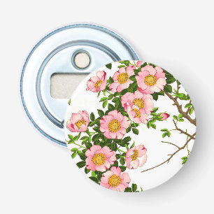 Décapsuleur Vintage fleurs de cerises japonaises, rose et or