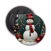 Décapsuleur Vintage Noël - Bouton d'ouverture (Devant)