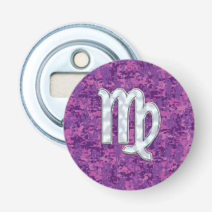Décapsuleur Virgo Sign on Pink Fuchsia Camouflage numérique