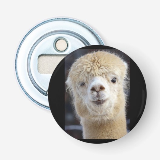 Décapsuleur Visage d'alpaca mignon    (Devant)