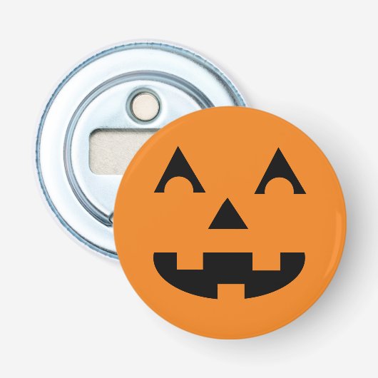 Décapsuleur Visage de citrouille de Halloween Jack-o'-lantern (Devant)