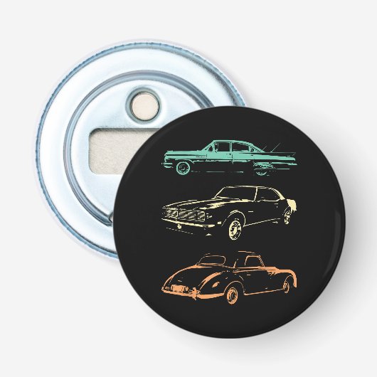 Décapsuleur Voitures Vintage - 80s & 90s Graphic Retro (Devant)