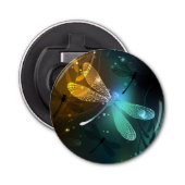 Décapsuleur Vol de libellule verte lumineuse (Devant)