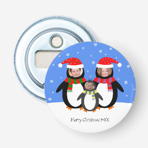 Décapsuleur Vos photos pingouins d'hiver xmas