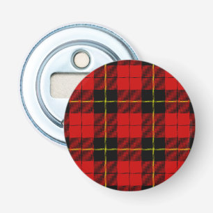 Décapsuleur Wallace tartan rouge noir plaid