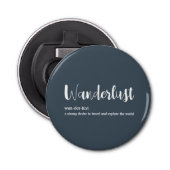 Décapsuleur Wanderlust définition blanc gris bleu couleur (Devant)