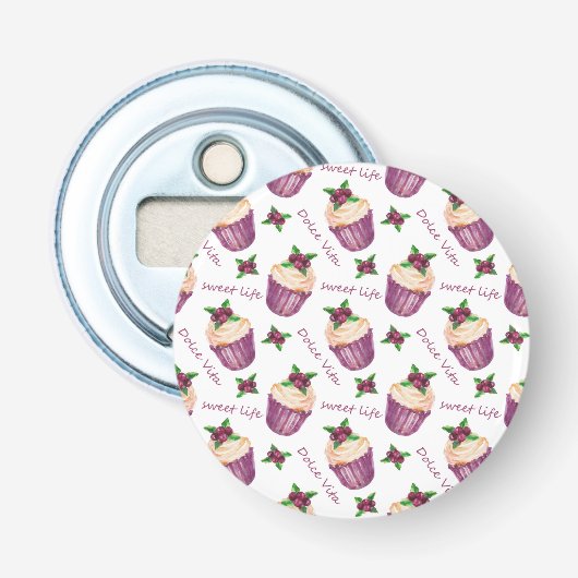 Décapsuleur Watercolor cupcakes (Devant)