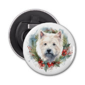 Décapsuleur West Highland White Terrier Wire de Noël (Devant)