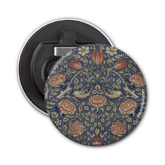 Décapsuleur William Morris Tudor Fond d'écran Rose (Devant)
