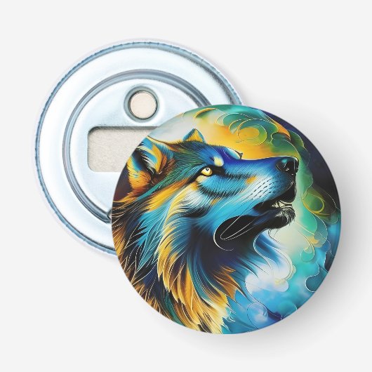 Décapsuleur Wolf Howl coloré (Devant)