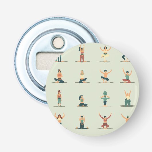 Décapsuleur Yoga, pilates, thématique (Devant)