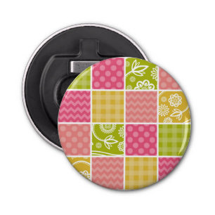 Décapsuleur Zigzag, Chevron, Pois, En vichy, Patchwork