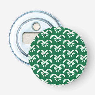 Décapsuleur Zigzag floral vert