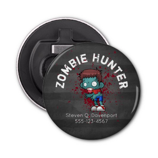 Décapsuleur Zombie Hunter with Blood Splatter Creepy (Devant)