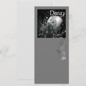 Decay - Gothische Uitnodiging & Wenskaart (Voorkant / Achterkant)