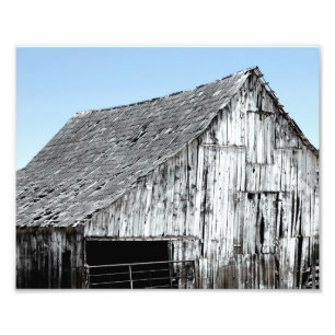 Decayed Barn Foto Afdruk