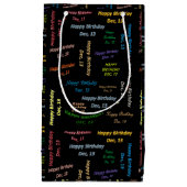 December, 13 september Gift Bag Klein Cadeauzakje (Voorkant)