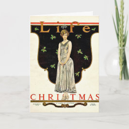 December 1923 Kerstillustratie door Coles Phillips Feestdagen Kaart