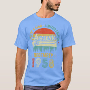 december 1958 65 jaar oud Retro 65th Birt T-shirt