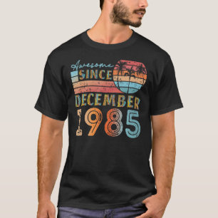 december 1985 92 jaar 37e verjaardag t-shirt