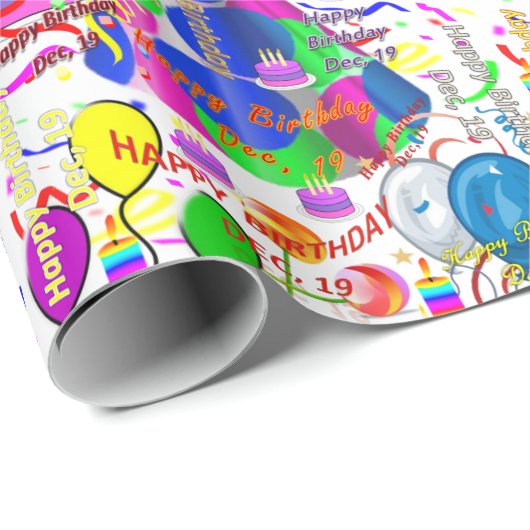 December, 19 september Gift Wrapping Paper Cadeaupapier (Rol Hoek)