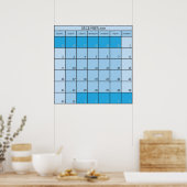 December 2017 planner kalender poster (Keuken)