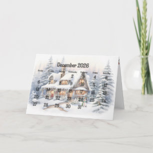 December 2025 Kerstmaand Kaart