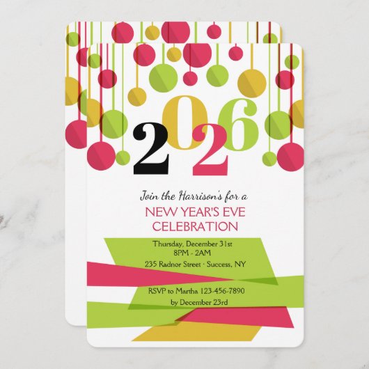 December 31st Party Invitation (2) (Devant / Derrière)