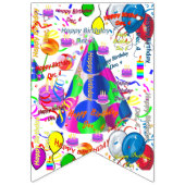 December, 4 verjaardag Bunting Banner (Eerste vlag)