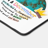 December Birthstone Turquoise Graphic Bureaumat (Hoek)