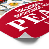 December Geboortemaand Flower Christelijke Wall Ar Poster (Hoek)