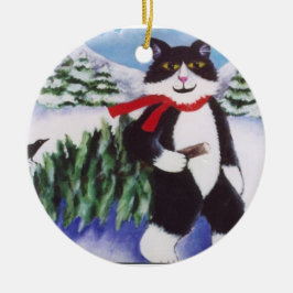 DECEMBER HUNTER KERAMISCH ORNAMENT