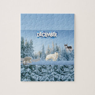 December Jigzaag Puzzle Legpuzzel