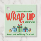 December  makelaar Pop-door wrap up Bedankjes Labels (Voorkant)