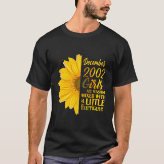 December Meisjes 2002 Zonnebloem 18e Verjaardagsca T-shirt