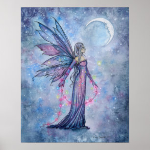 December Moon Feeërieke Poster van Molly Harrison