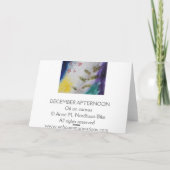 december om 12 december feestdagen kaart (Achterkant)