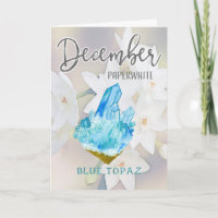 December Paperwhite en Blue Topaz Verjaardag
