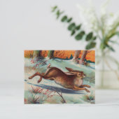 December Rabbit Briefkaart (Staand voorkant)