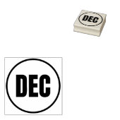 december 	rubberstempel (Gestempeld)