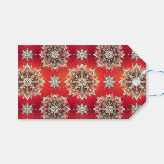 December Snowflakes  Cadeaulabel (Voorkant (Horizontaal))