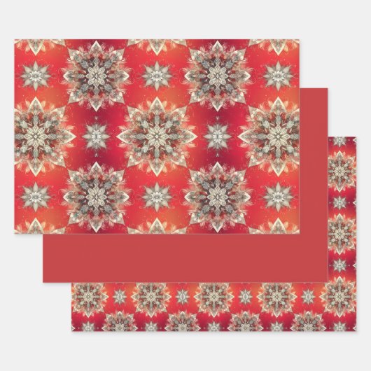 December Snowflakes  Inpakpapier Vel (Set)