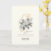 December tot januari Geboorte Bloem Aangepaste Ver Kaart (Gele Bloem)