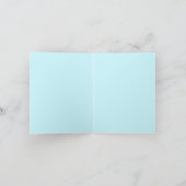 December Turquoise Common Gem Butterfly Art Kaart (Binnen)