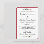 December vakantie bruiloft semi-Casual Kaart (Voorkant / Achterkant)